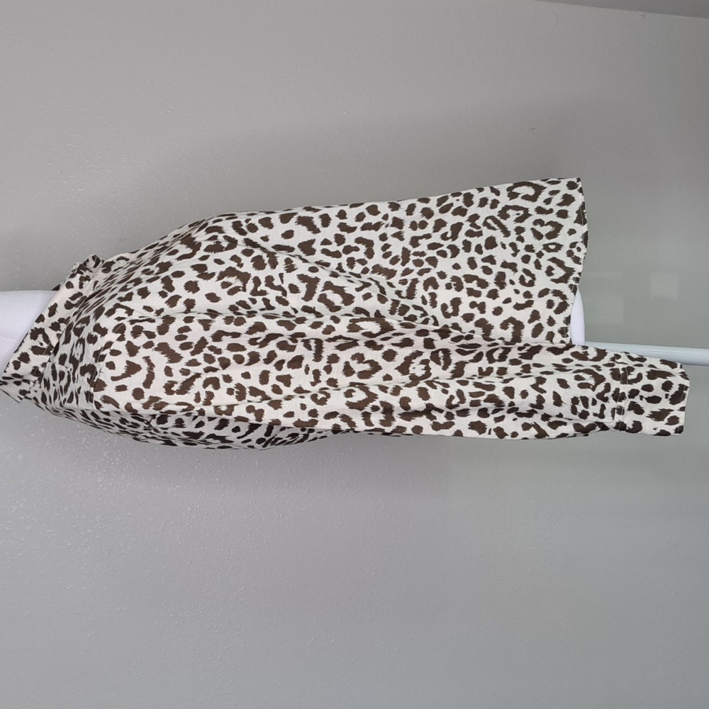 J. Crew Leopard Print Button Down Shirt - Black and White - Picture 7 of 16
